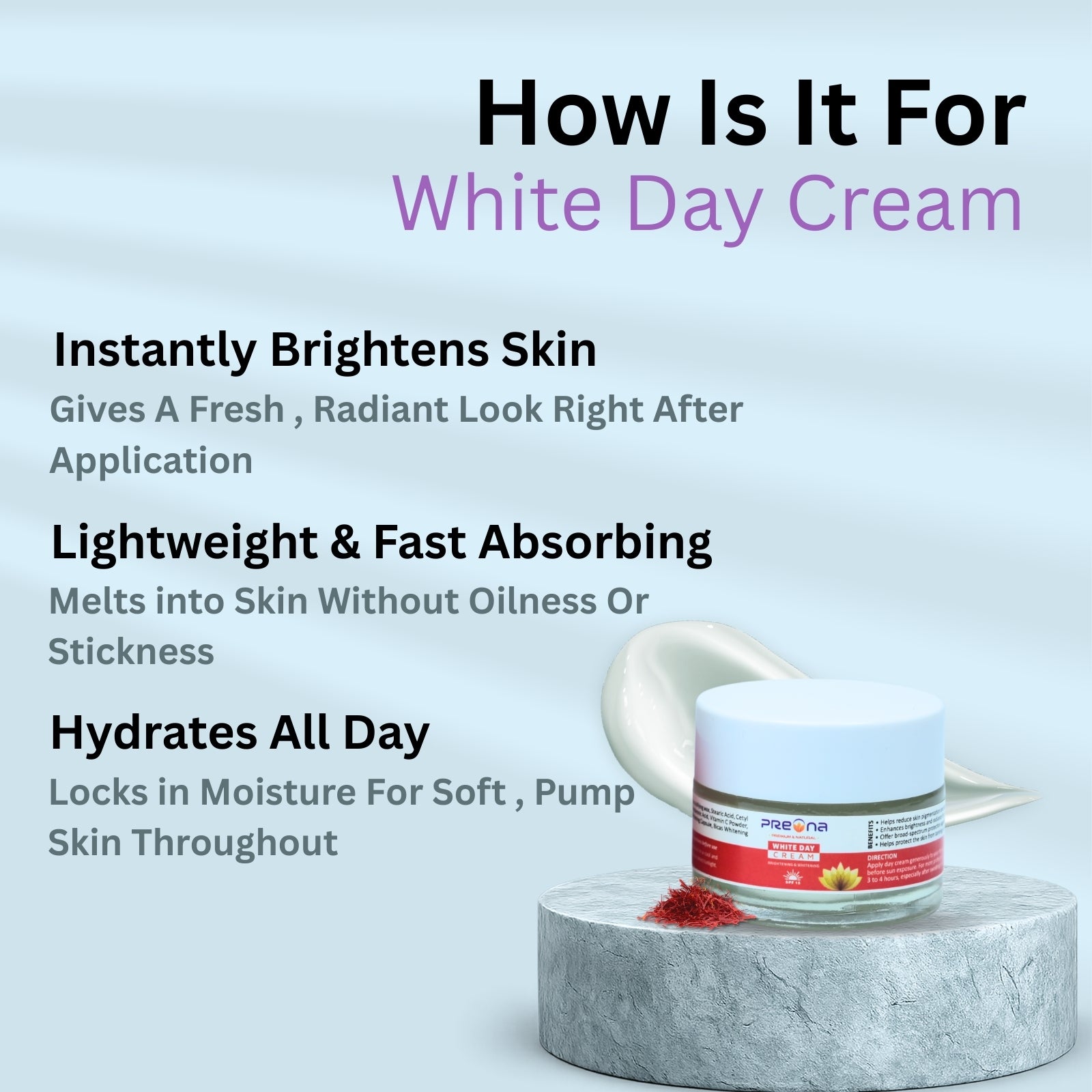 Preona White Day Cream SPF15