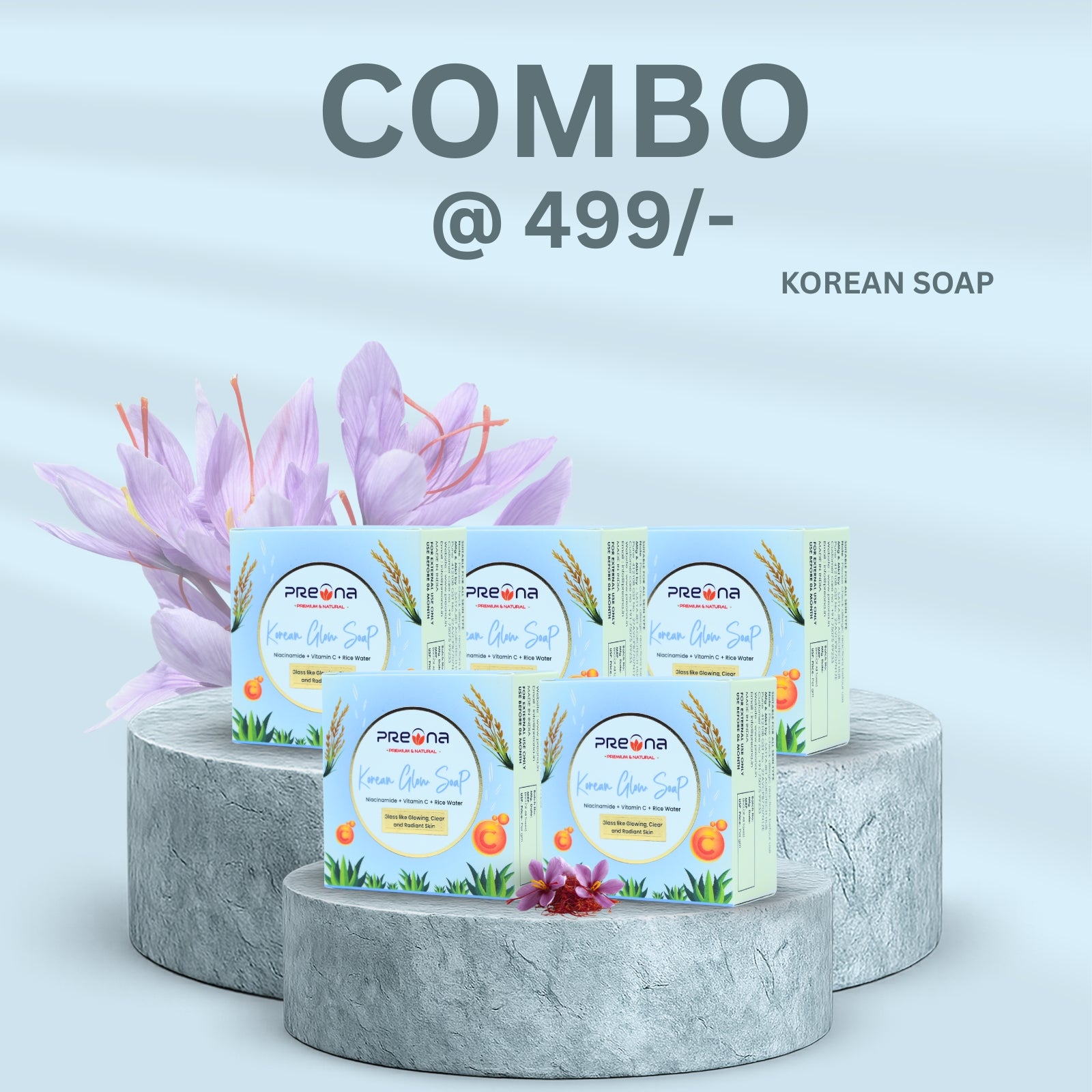 ⁠Korean x5 Soap Combo